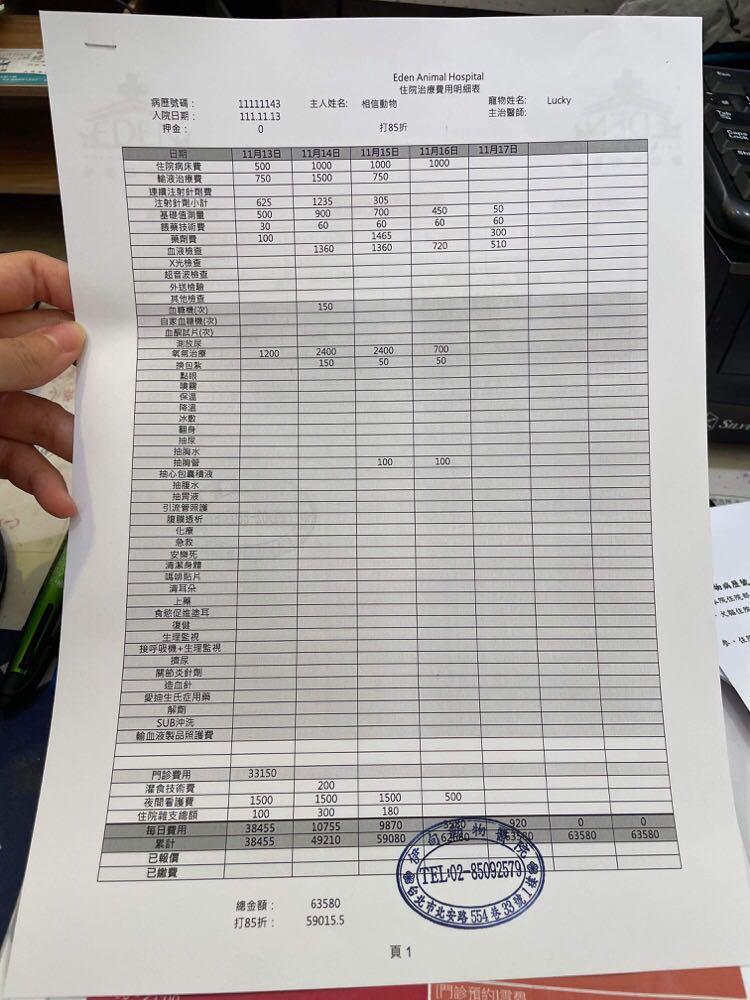 其中手術費用$33,150已折扣過，故不再打折。